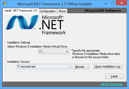 .net framework 3 5 won t download